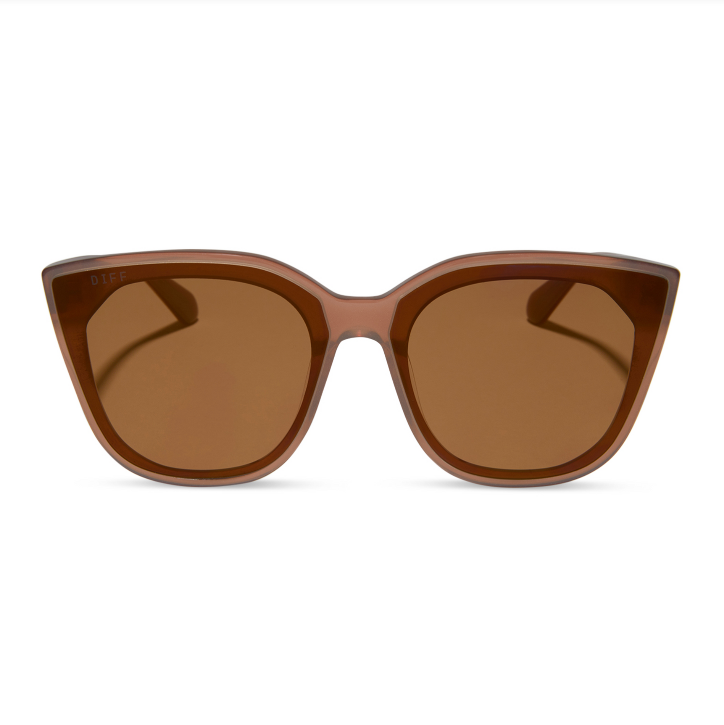 DIFF Eyewear - Gjelina - Macchiato Brown Flash Sunglasses