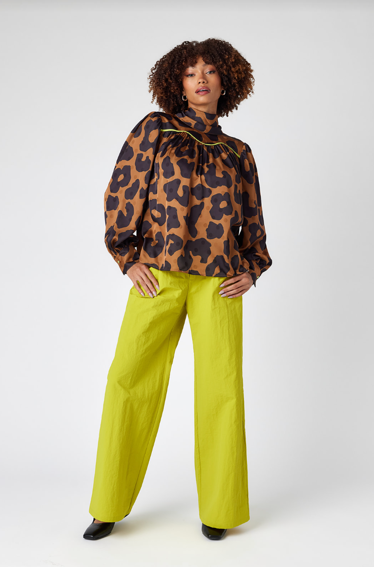 Crosby Wesson Blouse - Leopard Den