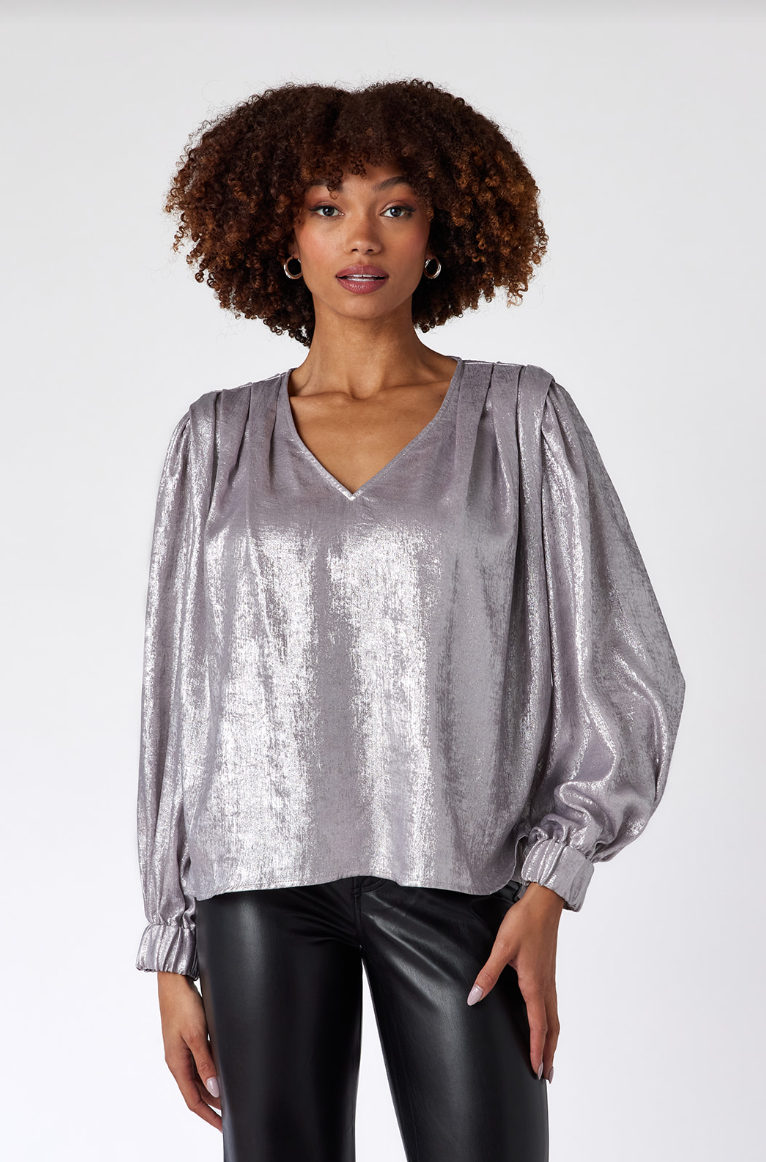 Crosby Bishop Blouse - Tinsel