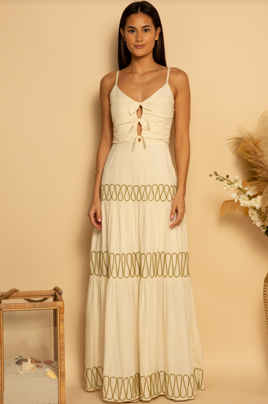 Florence Maxi Dress - Eggshell