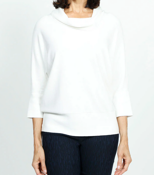 Cowl Neck Sweater - Winter White