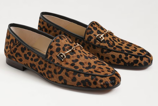 Sam Edelman Loraine Bit Loafer - Leopard Brahma Hair Leather