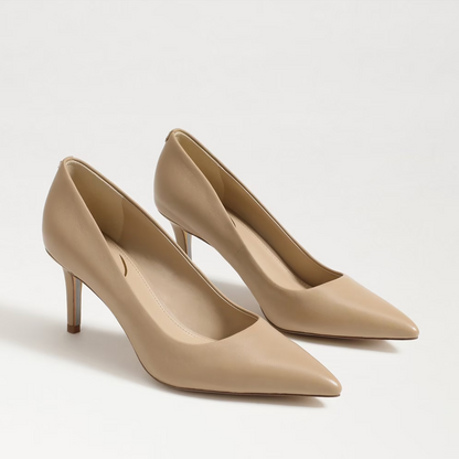 Sam Edelman Vienna Pointed Toe Heel - Soft Beige Leather