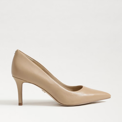 Sam Edelman Vienna Pointed Toe Heel - Soft Beige Leather