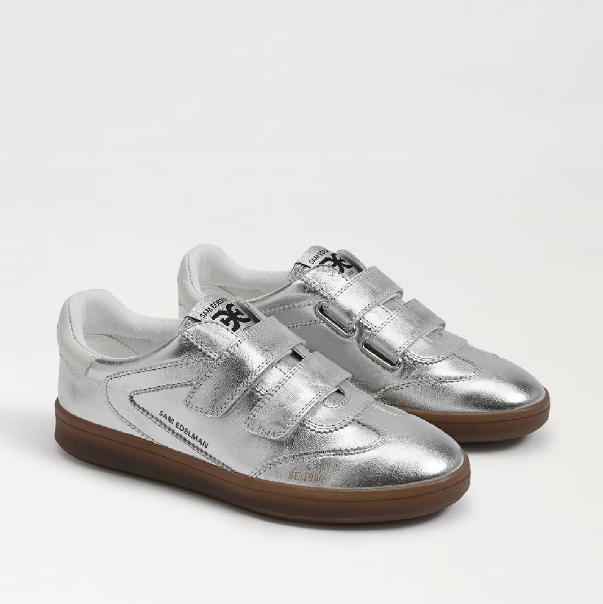 Sam Edelman Talia Velcro Sneaker Soft Silver