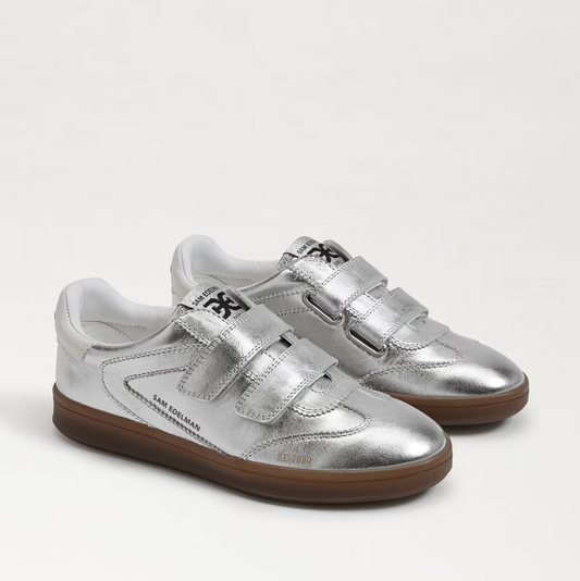 Sam Edelman Talia Velcro Sneaker - Soft Silver