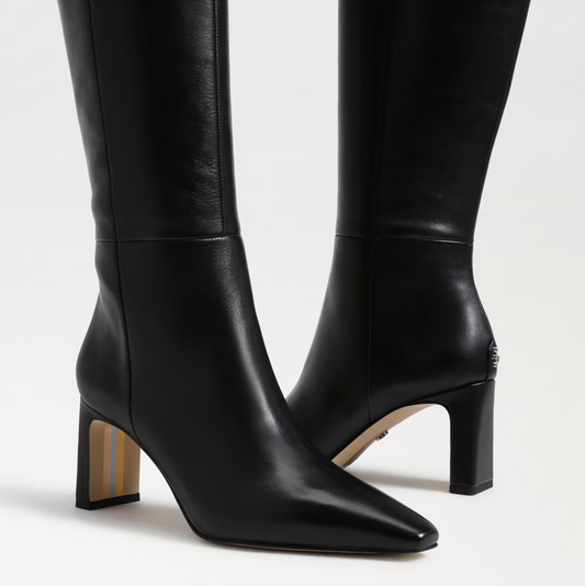 Sam Edelman Slyvia Knee High Boot - Black Leather