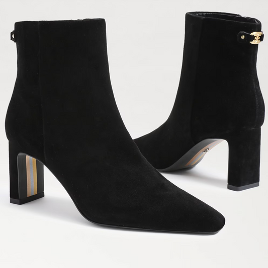 Sam Edelman Saige Ankle Bootie - Black Suede