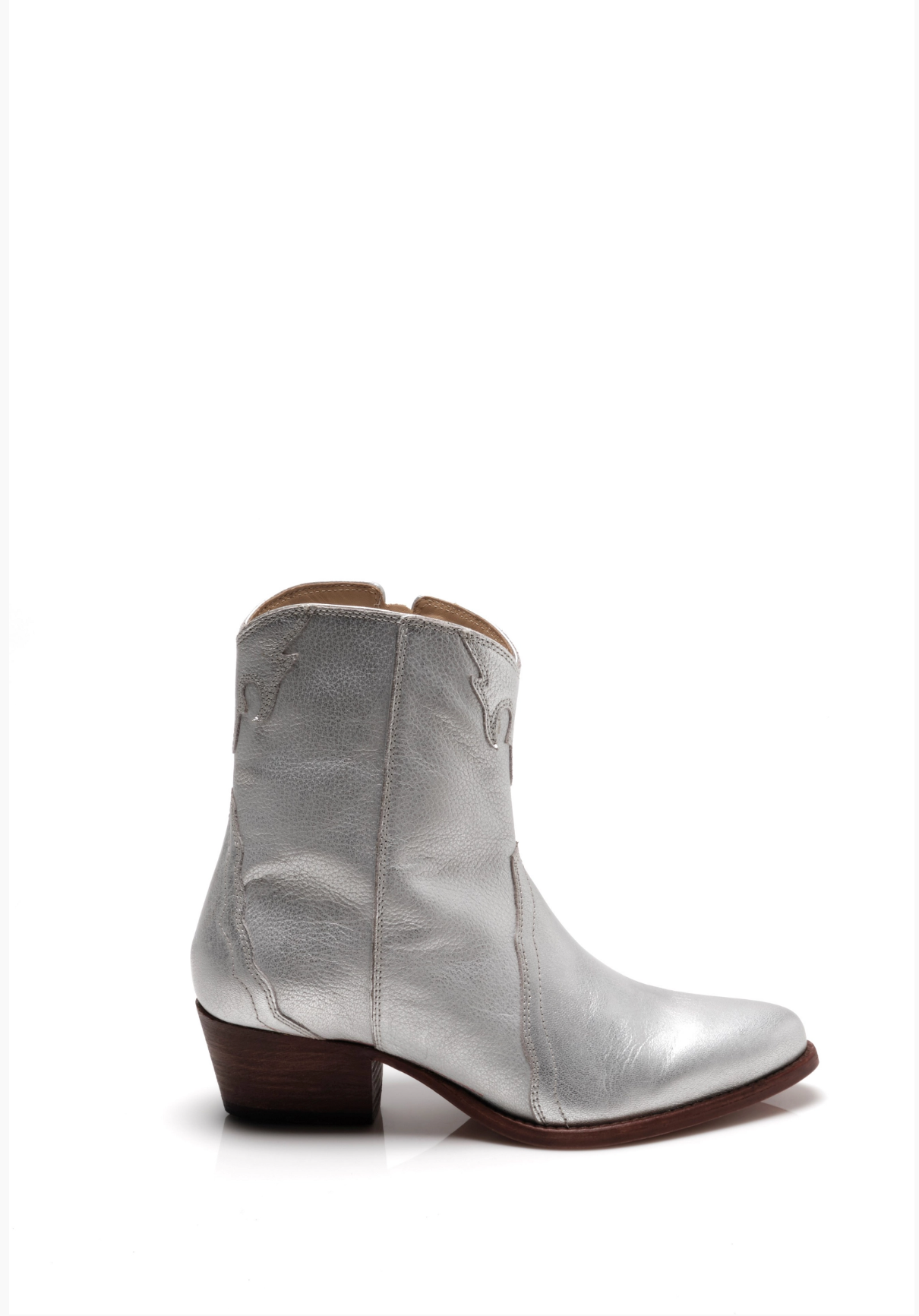 Free People New Frontier Western Boot - Silver