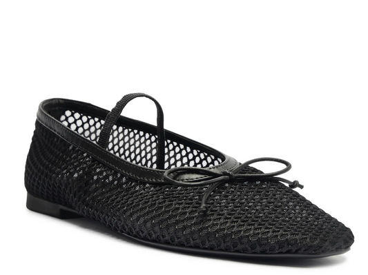 Schutz Arissa Mesh Flat - Black