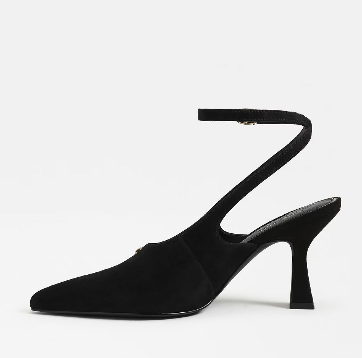 Sam Edelman Tara Slingback Heel - Black Suede