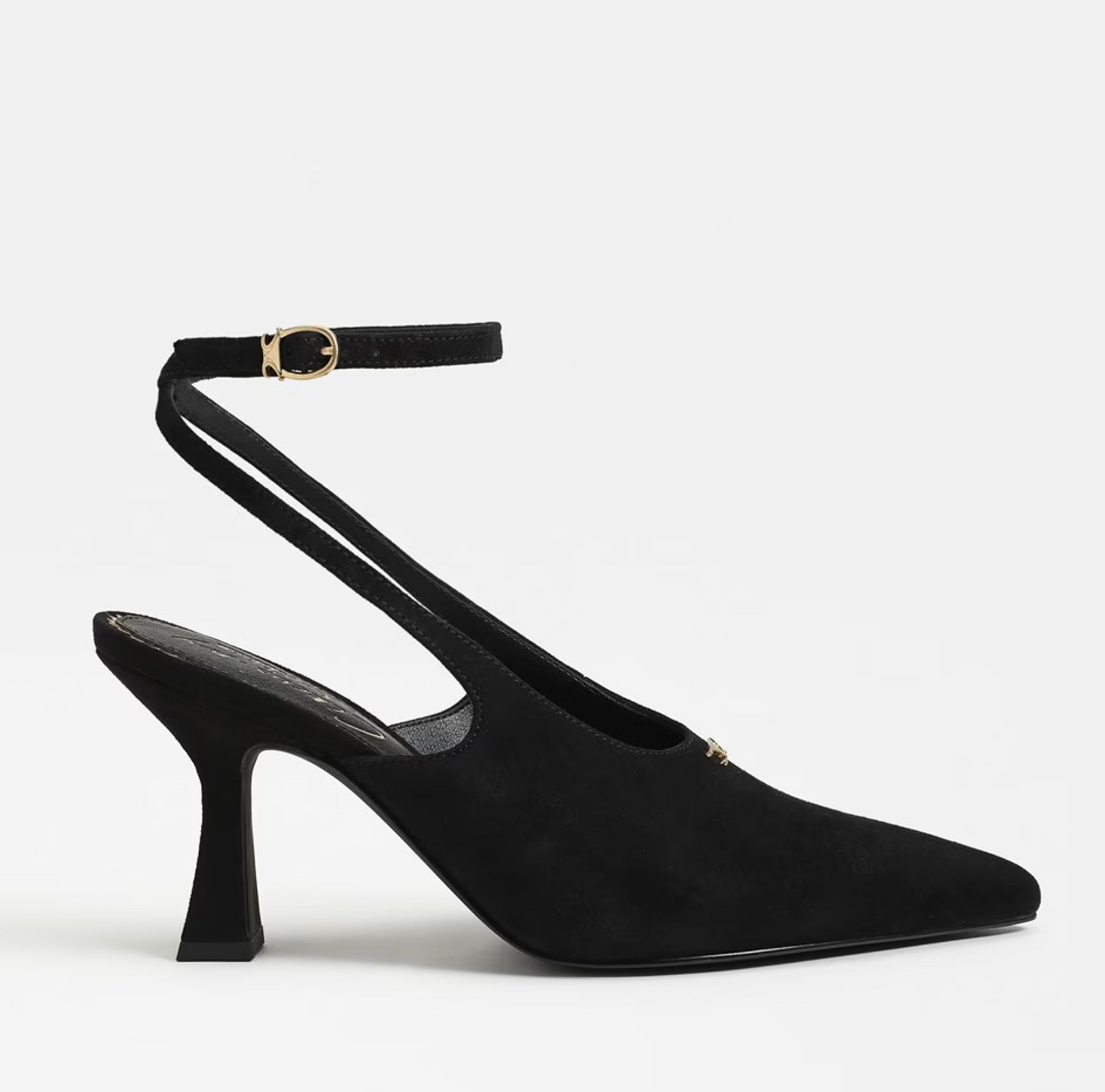 Sam Edelman Tara Slingback Heel - Black Suede