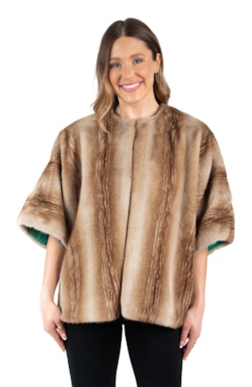 Emily McCarthy Coco Cape - Faux Fur