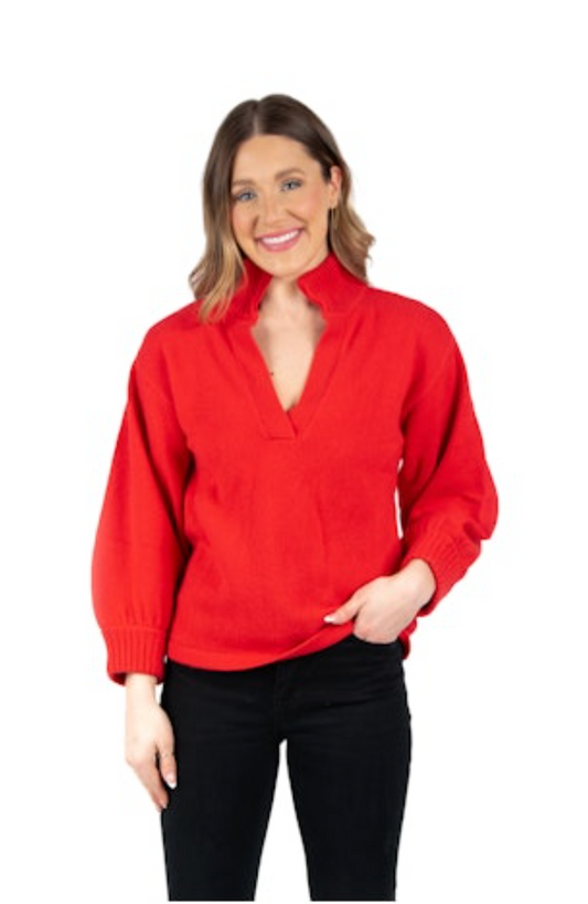 Emily McCarthy Lolli Sweater - Holly Red