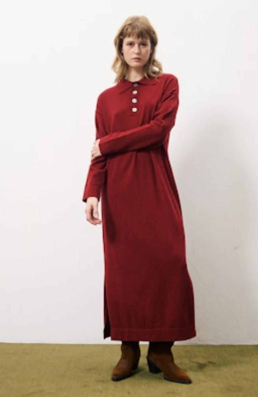 Neslie Dress - Bordeaux