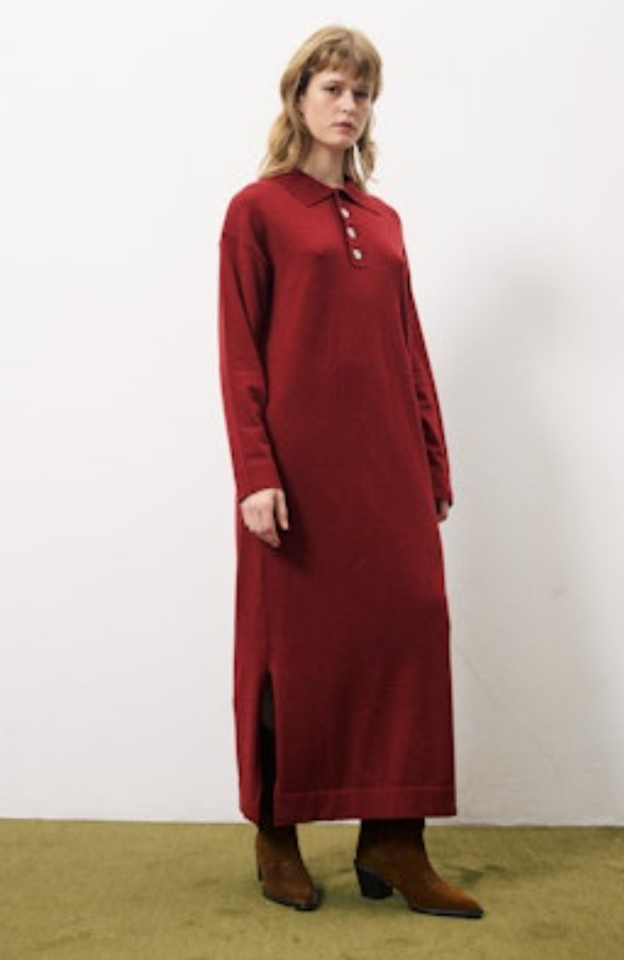 Neslie Dress - Bordeaux