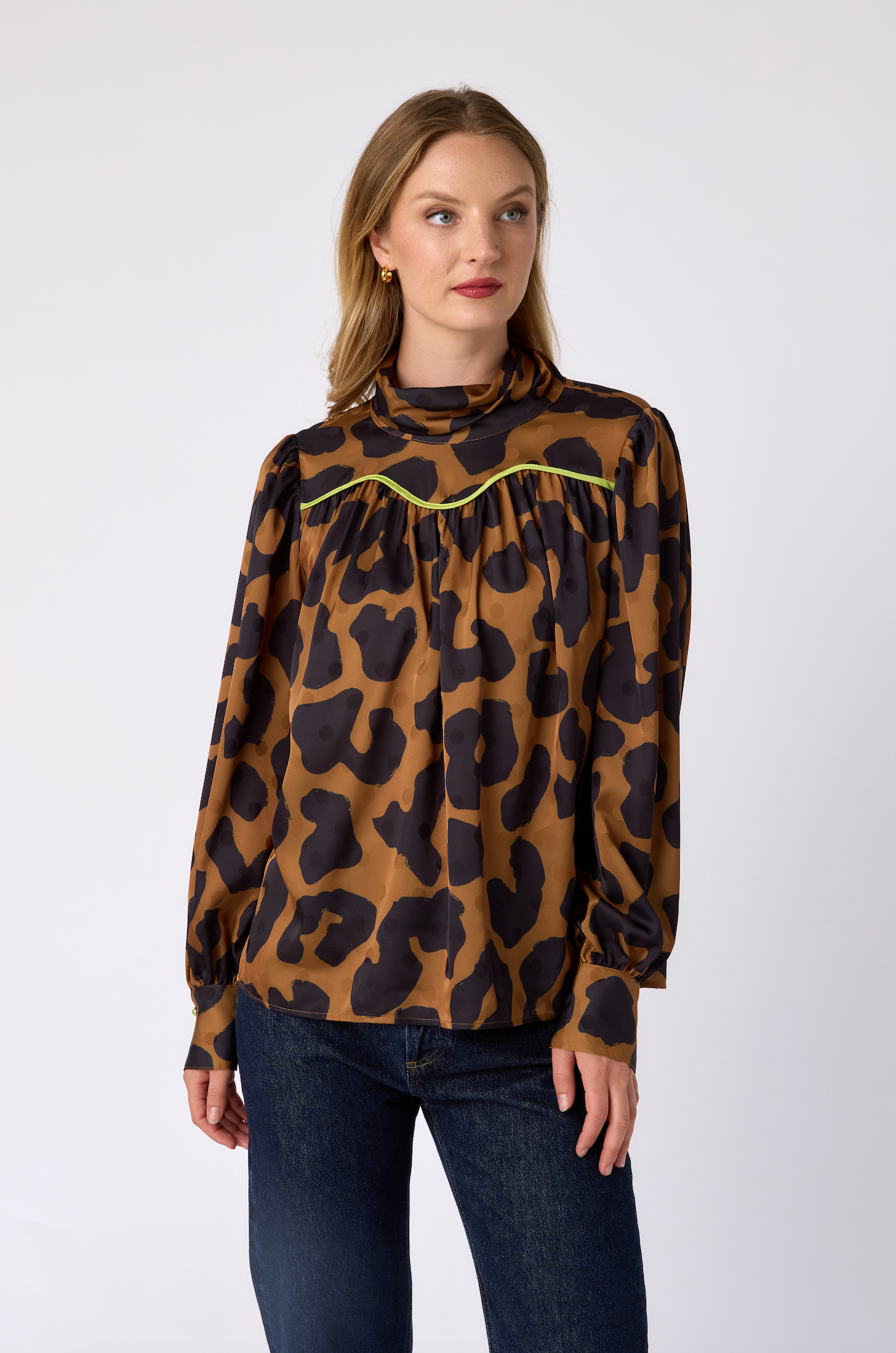 Crosby Wesson Blouse - Leopard Den