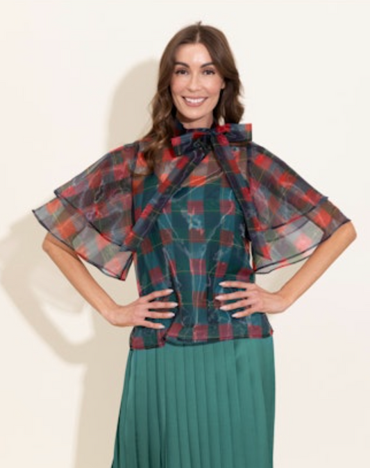 Heddy Top - Holiday Plaid