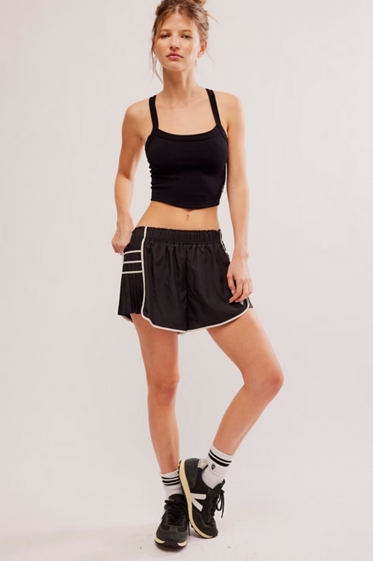 Free People Easy Tiger Shorts - Black