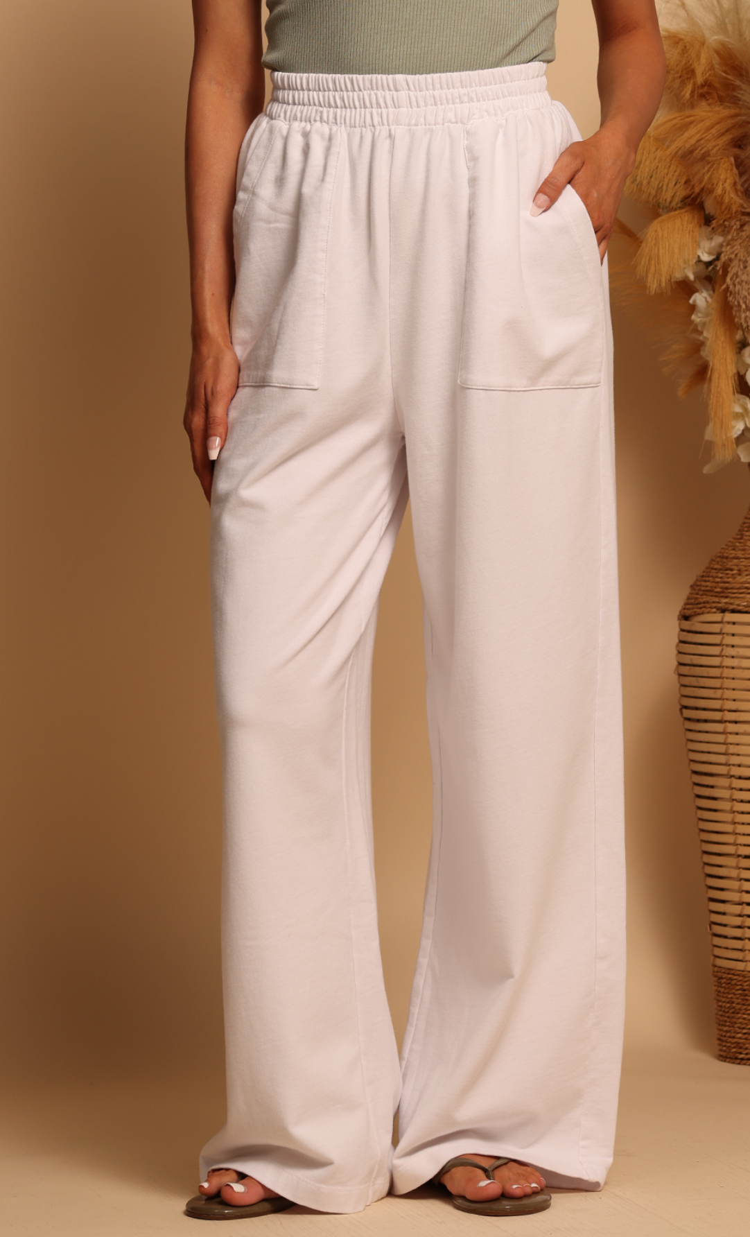 Pier Patch Pocket Pant - White