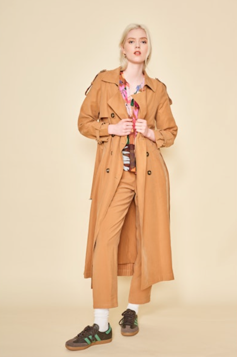 Hayden Trench Coat - Taupe