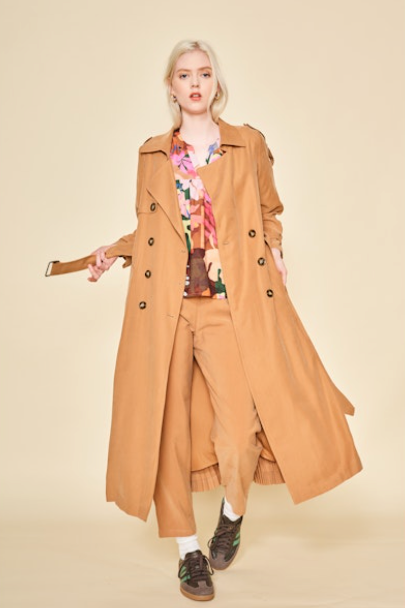 Hayden Trench Coat - Taupe