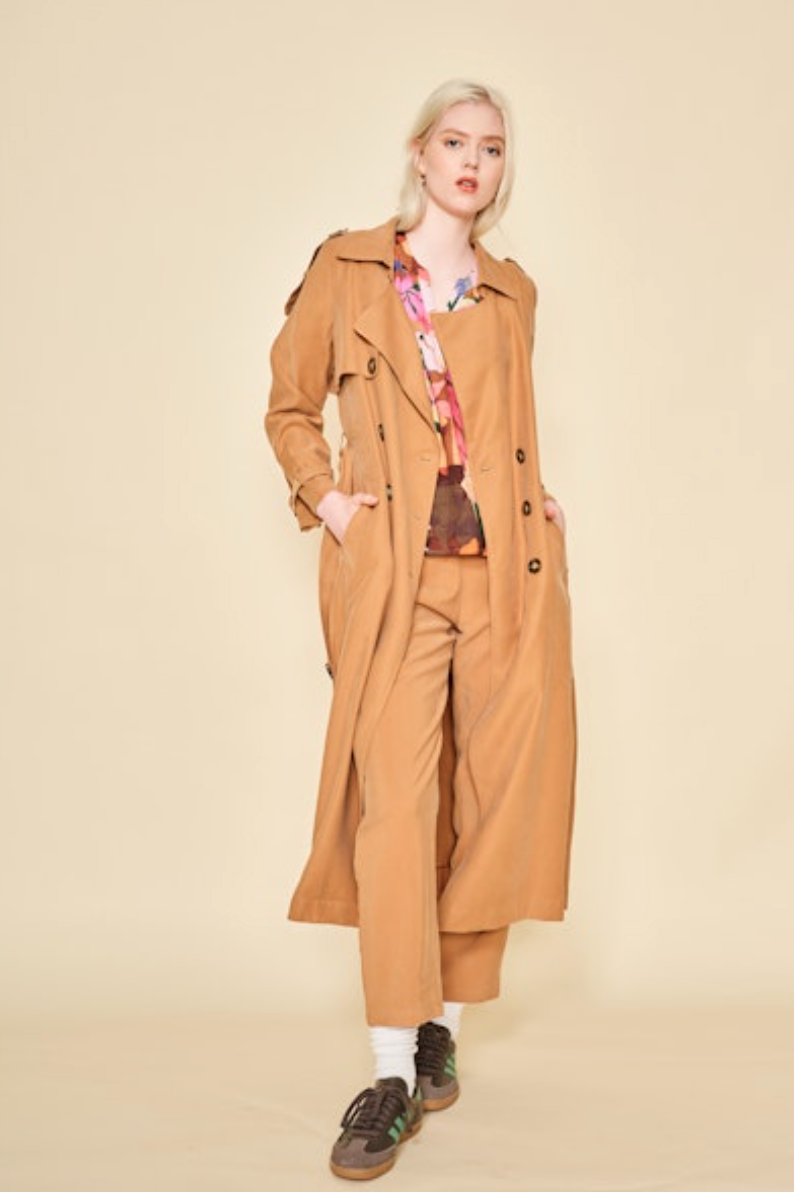 Hayden Trench Coat - Taupe