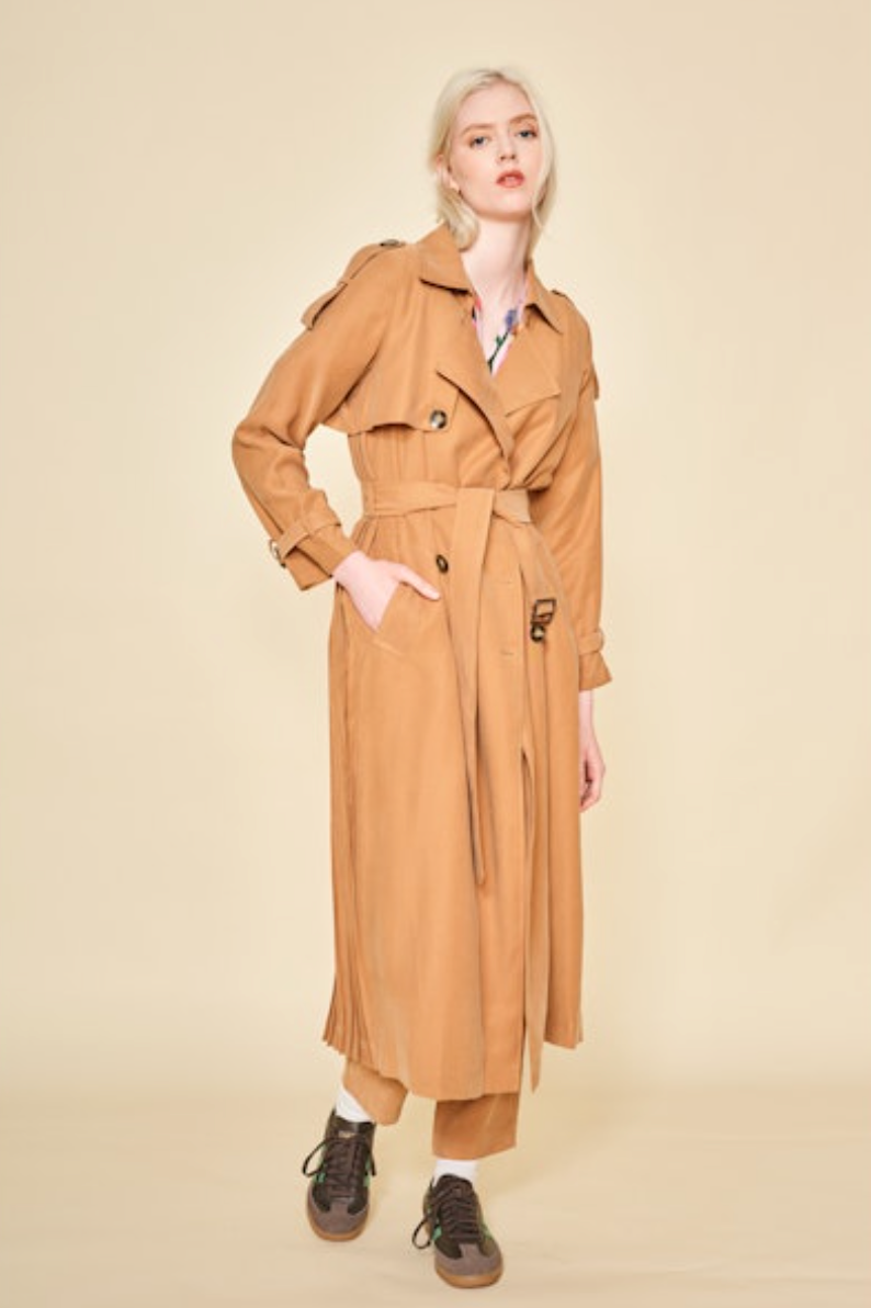 Hayden Trench Coat - Taupe