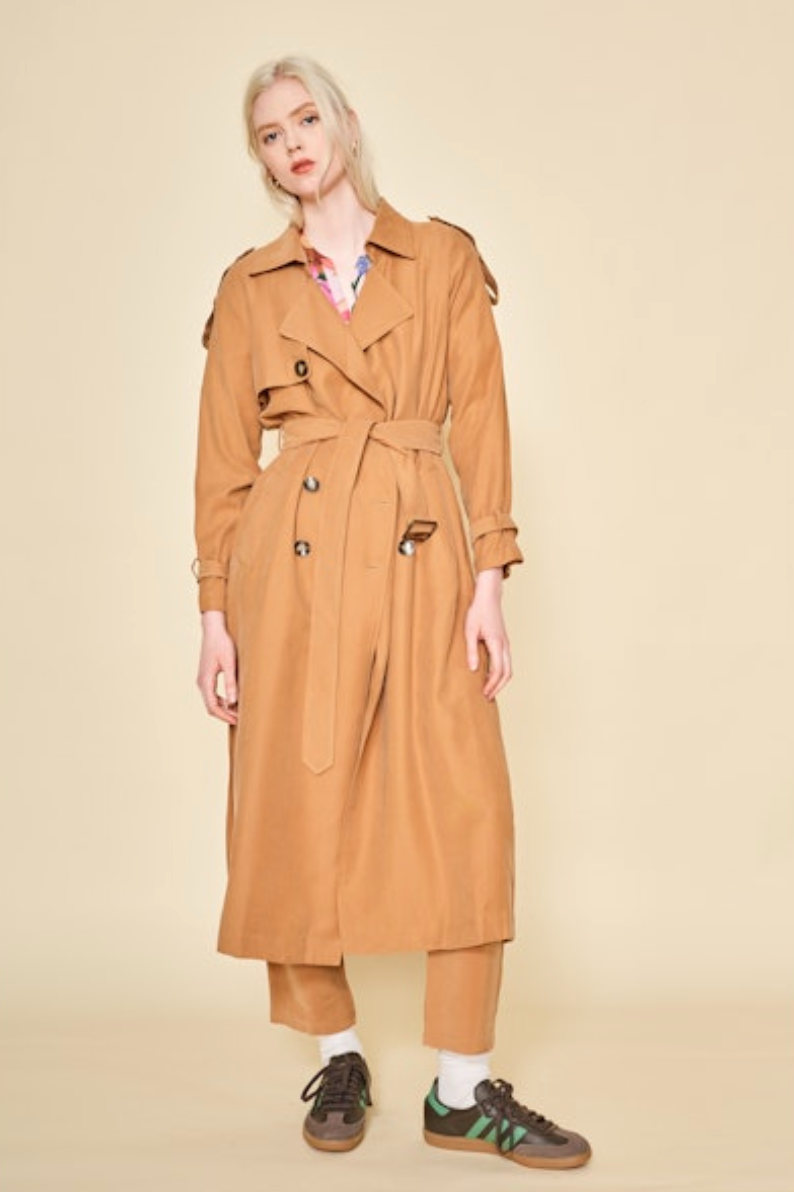 Hayden Trench Coat - Taupe