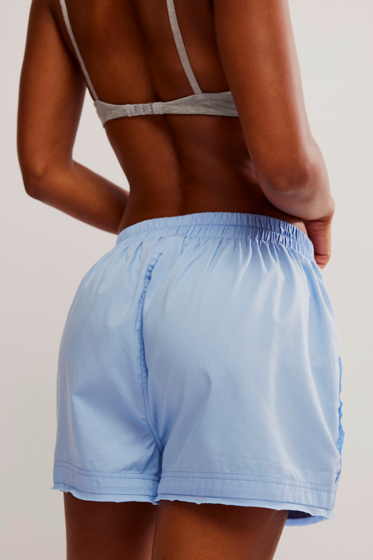 Free People Day to Day Solid Boxer - Placid Blue