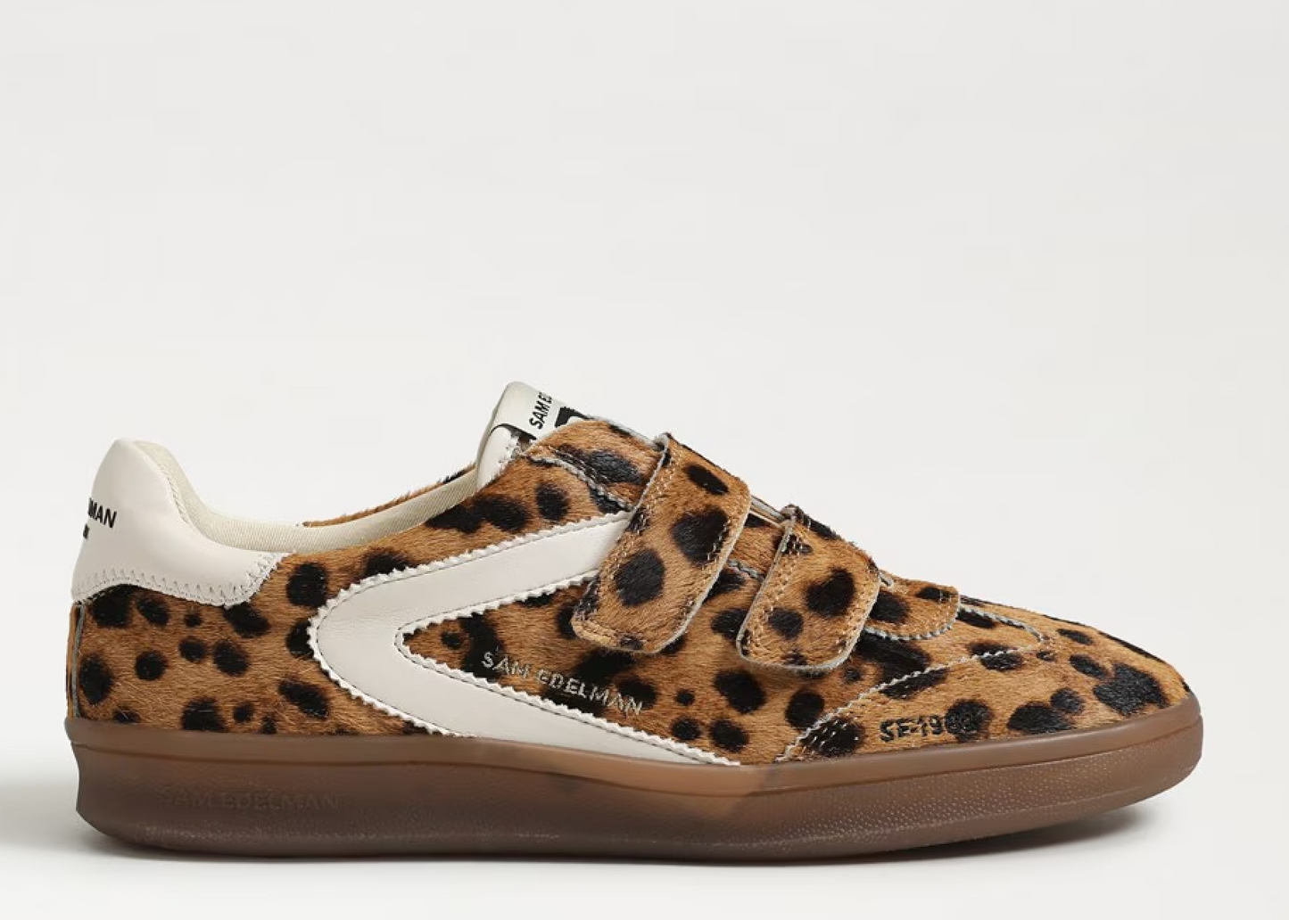 Sam Edelman Talia Velcro Sneaker - Leopard Brahama Hair Leather