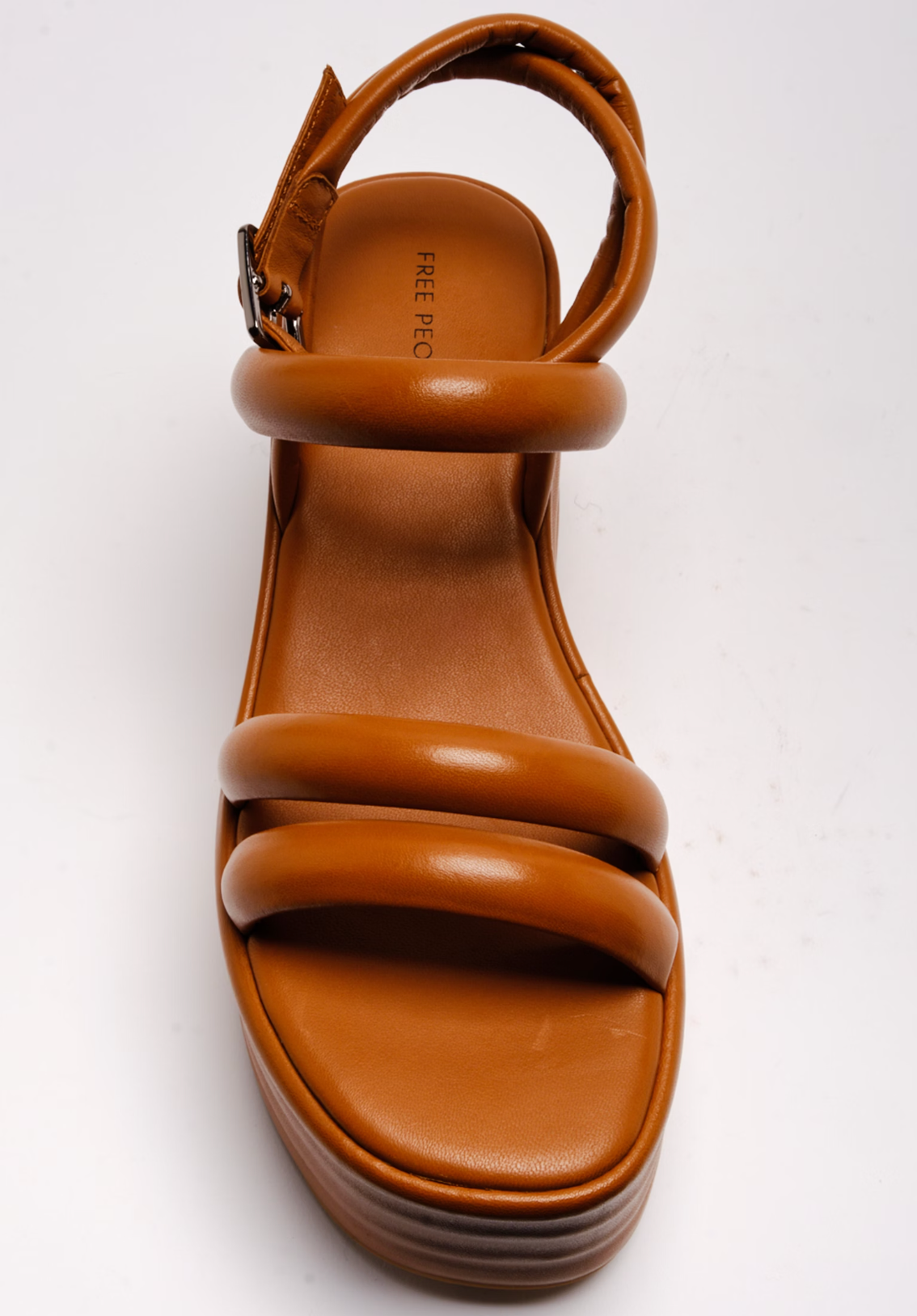 Free People Iris Flatform Sandals - Luggage Leather