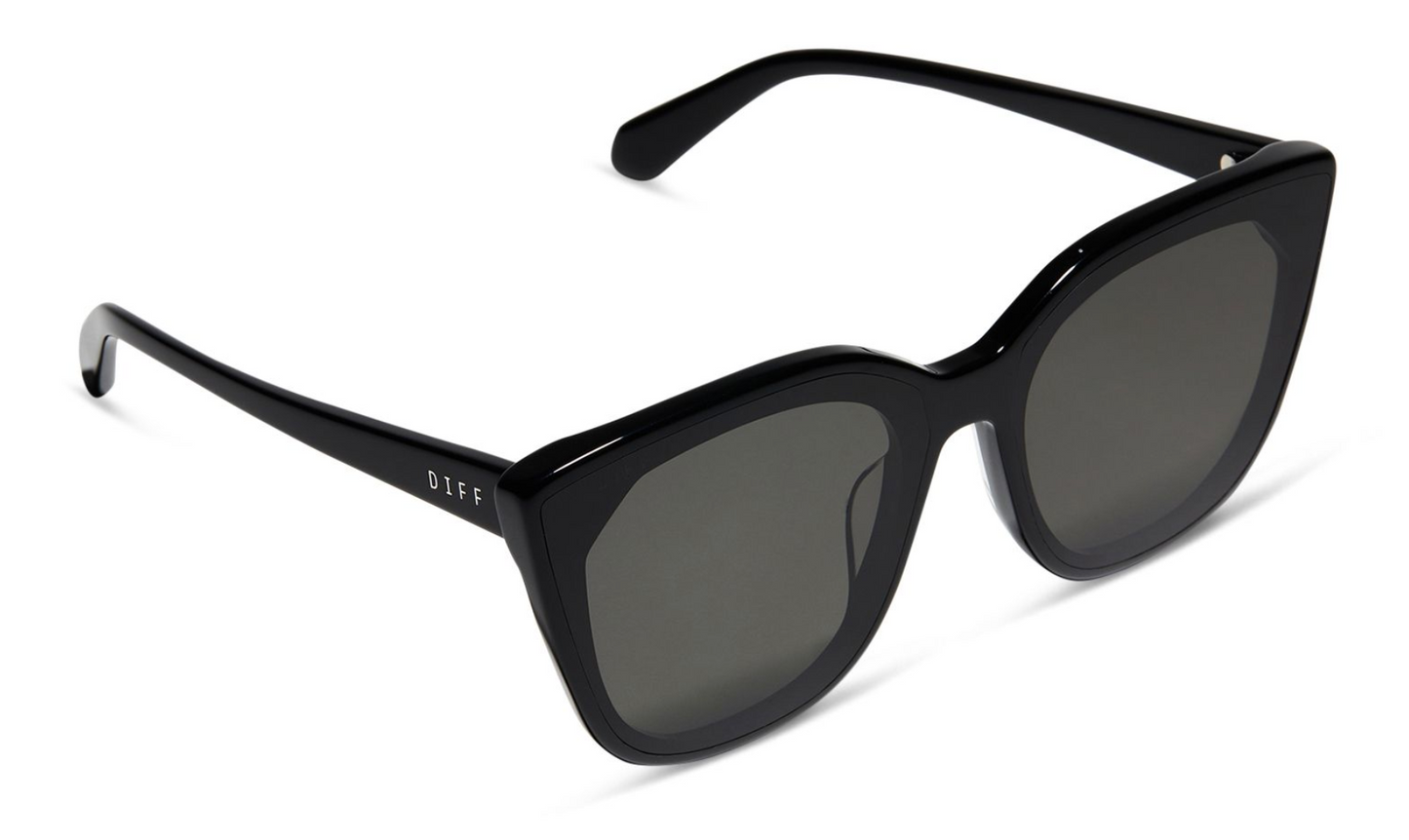 DIFF Eyewear Gjelina - Black Grey Sunglasses