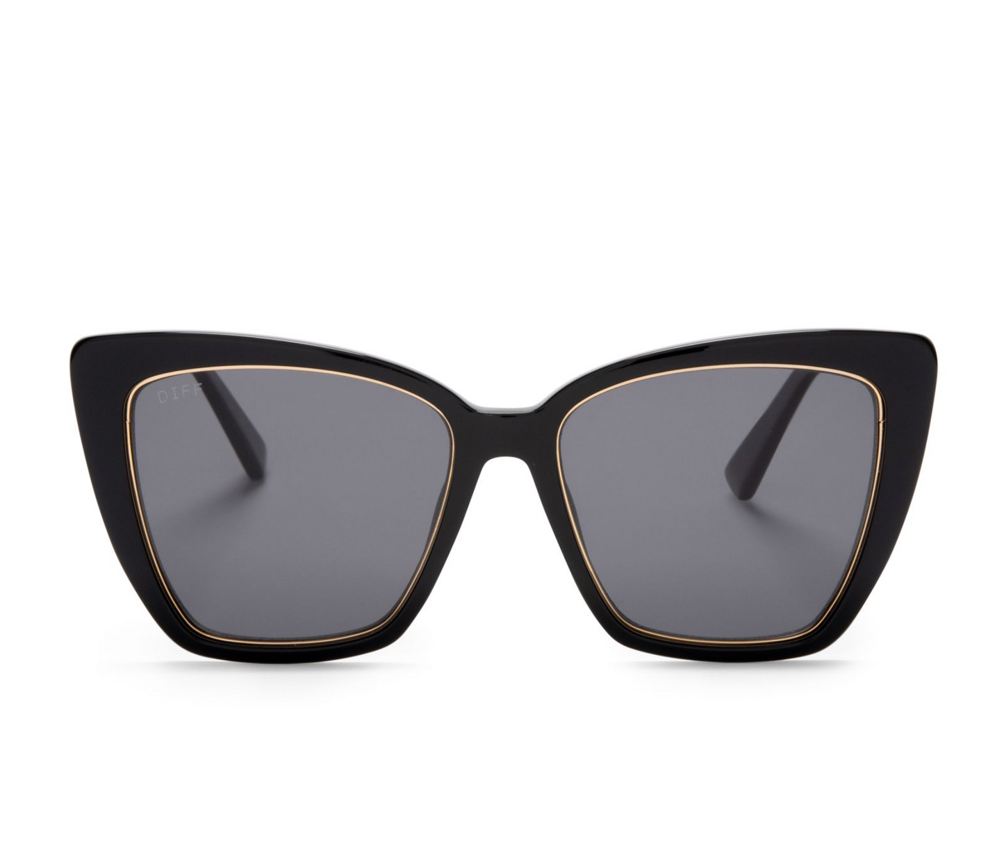 DIFF Eyewear Becky IV - Black Grey Polarized Sunglasses