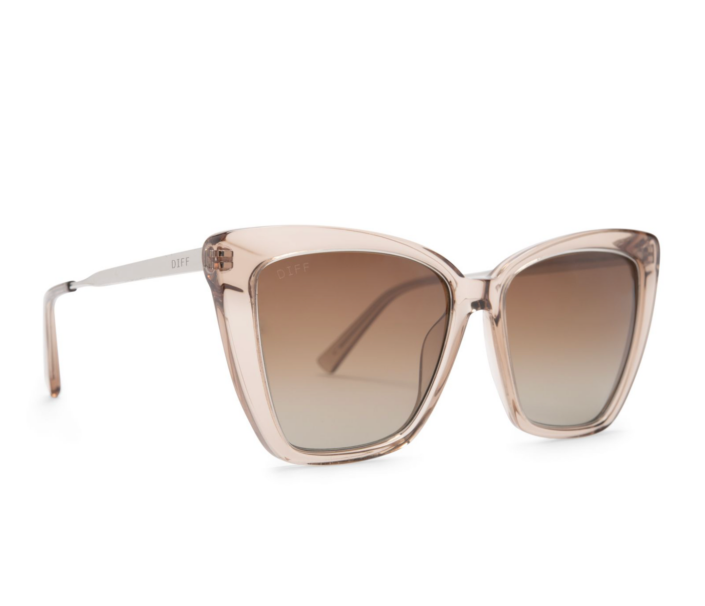 DIFF Eyewear Becky IV - Vintage Crystal Brown Gradient Sunglasses