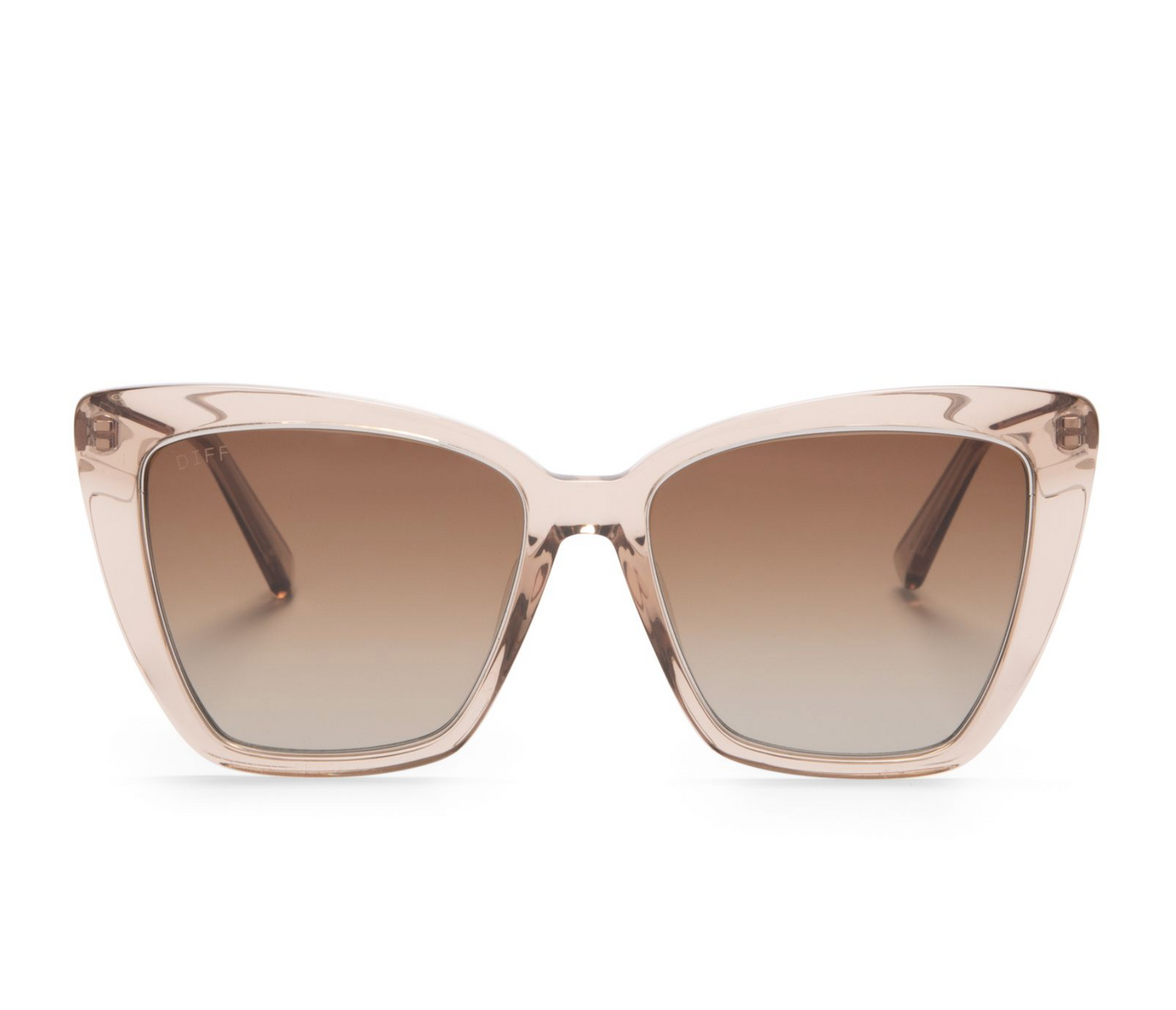 DIFF Eyewear Becky IV - Vintage Crystal Brown Gradient Sunglasses