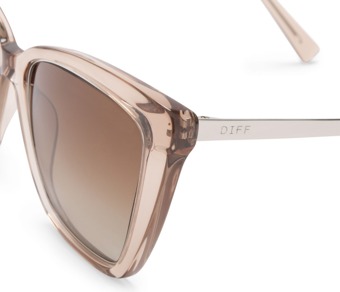 DIFF Eyewear Becky IV - Vintage Crystal Brown Gradient Sunglasses