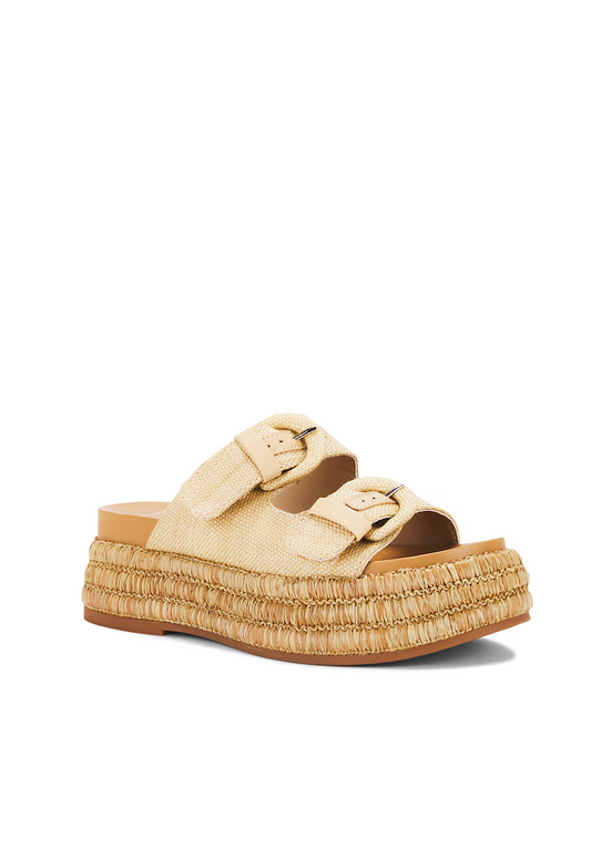 Dolce Vita Witny Sandals - Light Natural Woven Raffia