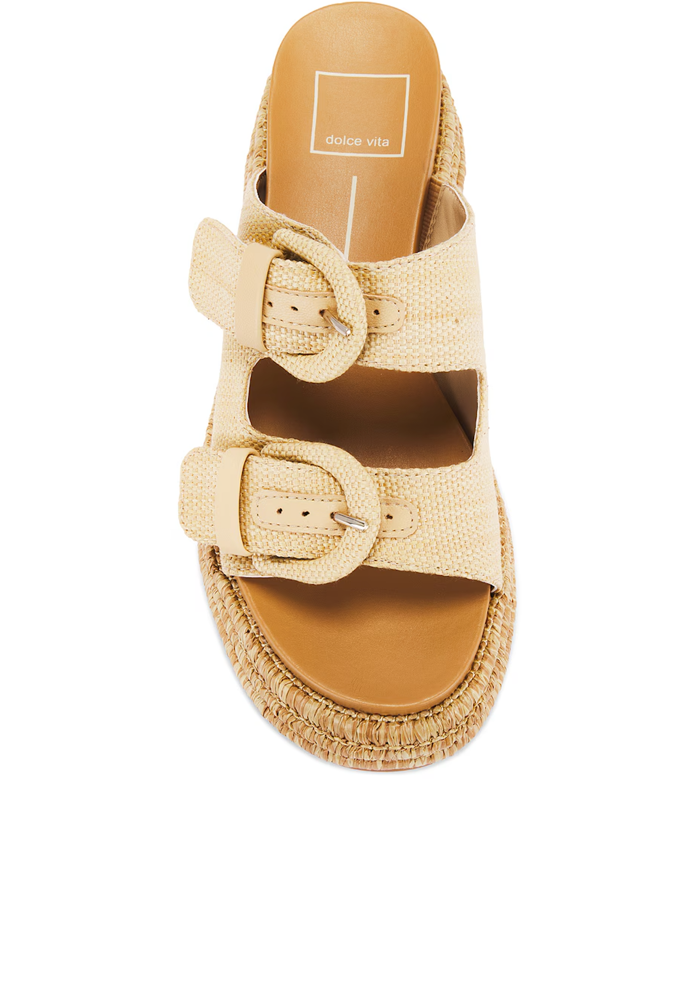 Dolce Vita Witny Sandals - Light Natural Woven Raffia