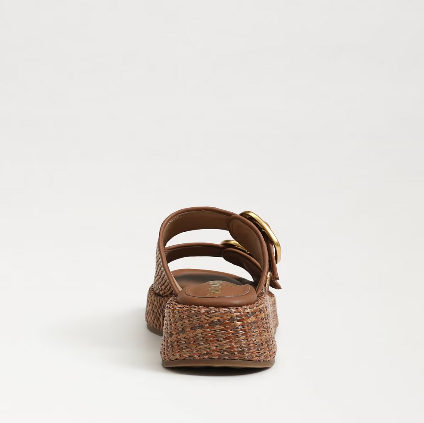 Sam Edelman Nerissa Platform Slide Sandal - Cuoio Brown Basketweave