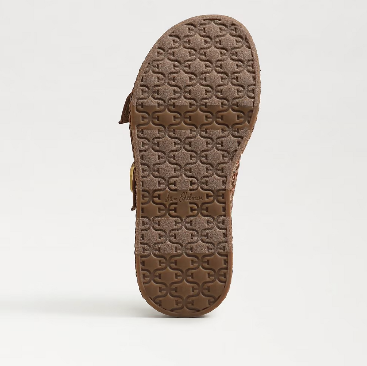 Sam Edelman Nerissa Platform Slide Sandal - Cuoio Brown Basketweave