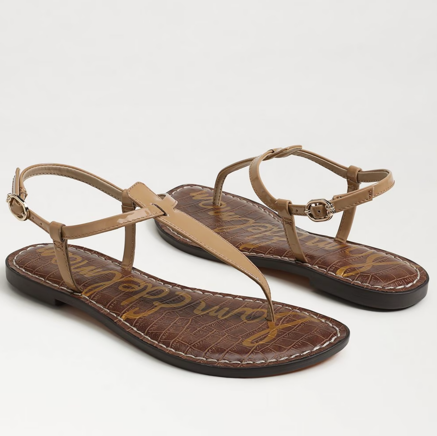 Sam Edelman Gigi Thong Sandal - Almond Beige Leather