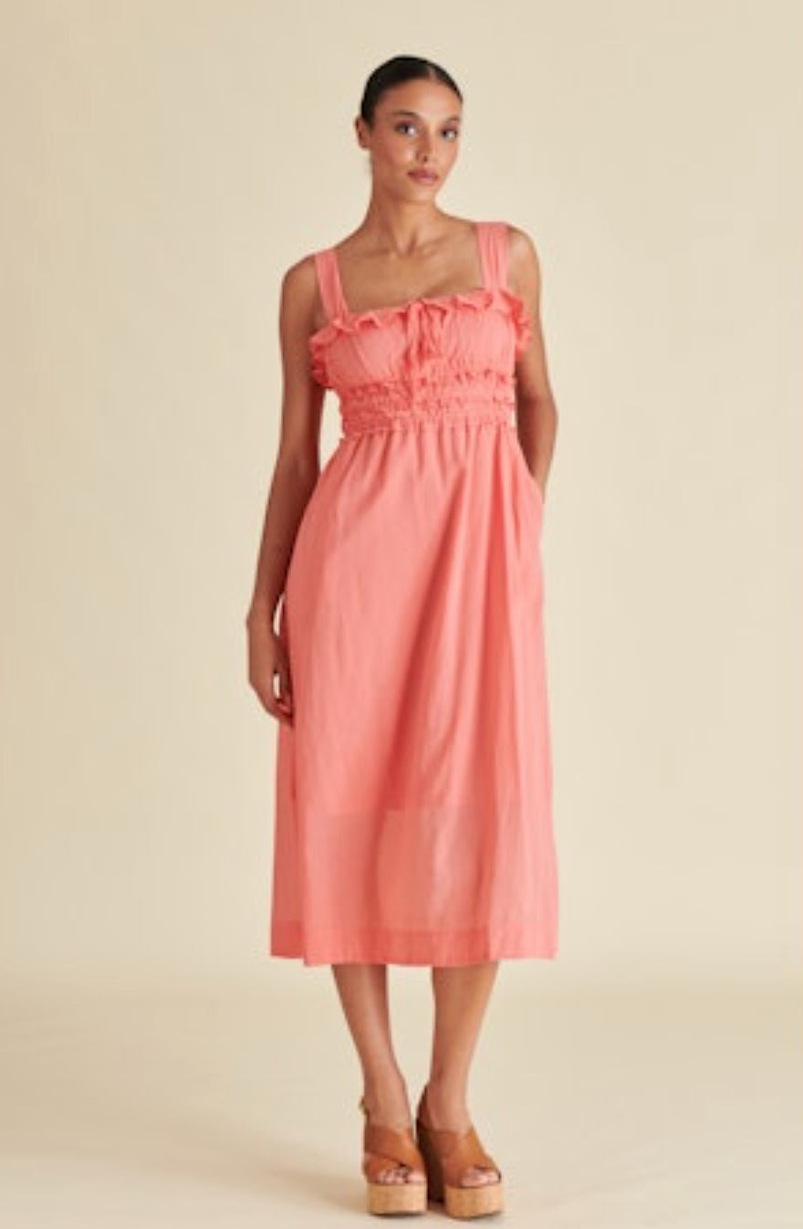 Daria Dress - Sugar Coral