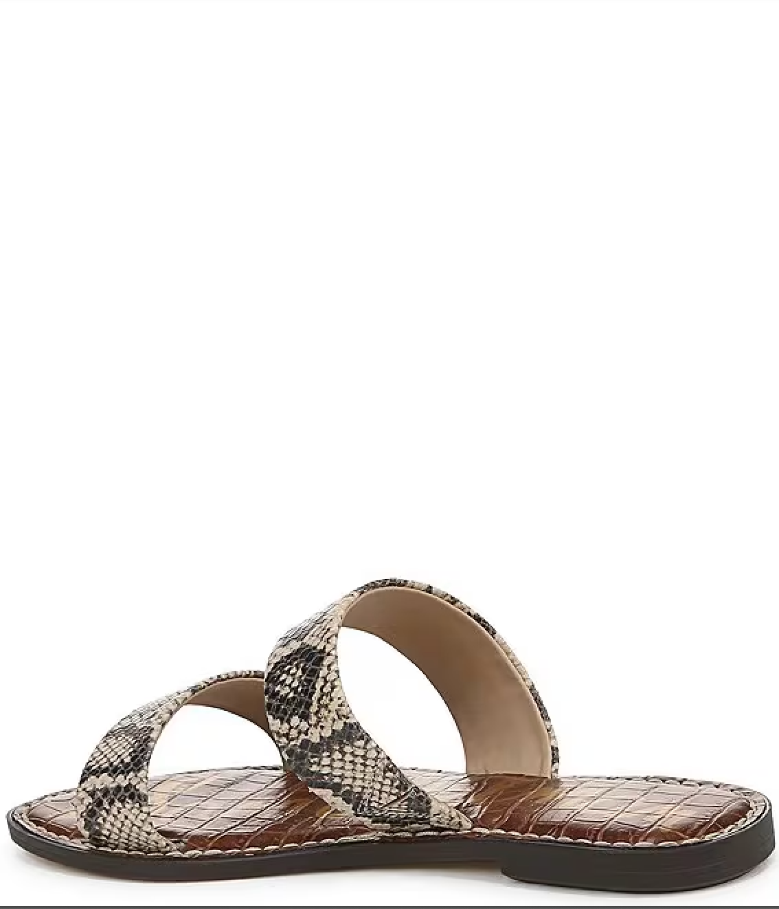 Sam Edelman Gala Double Strap Slide Sandal - Python Leather