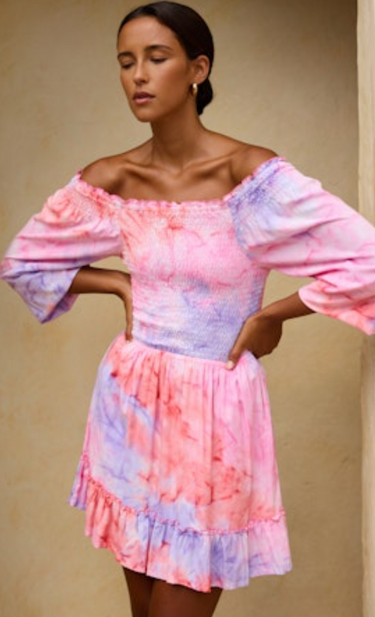 Eddi Dress - Sunset Tie Dye