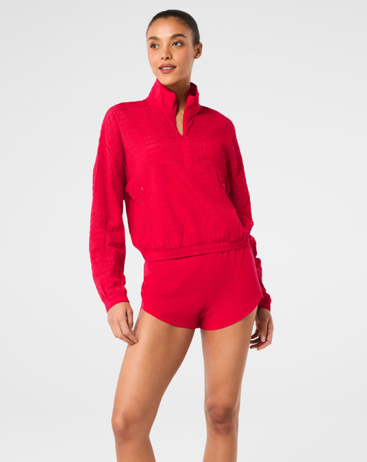Spanx Get Moving High Rise Active Shorts - Spanx Red