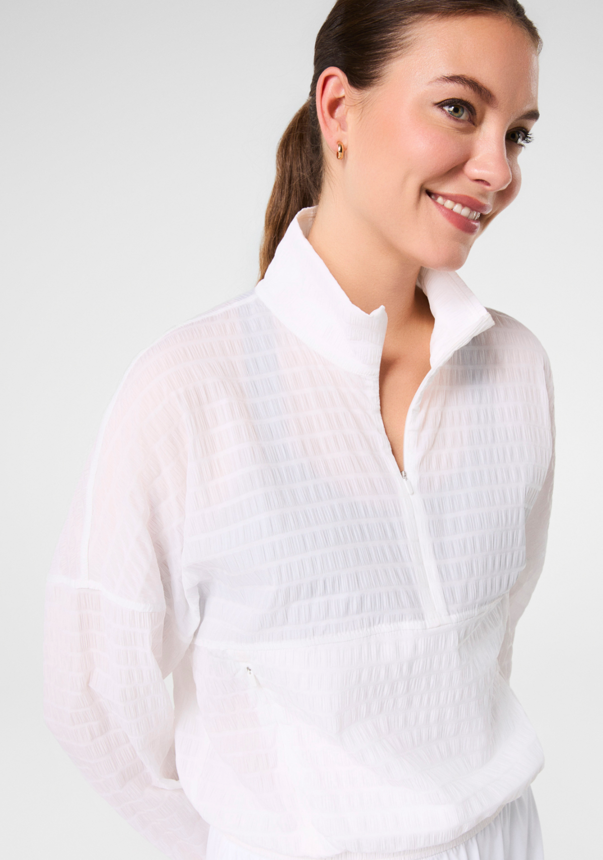 Spanx Get Moving Active Run Jacket - Vivid White
