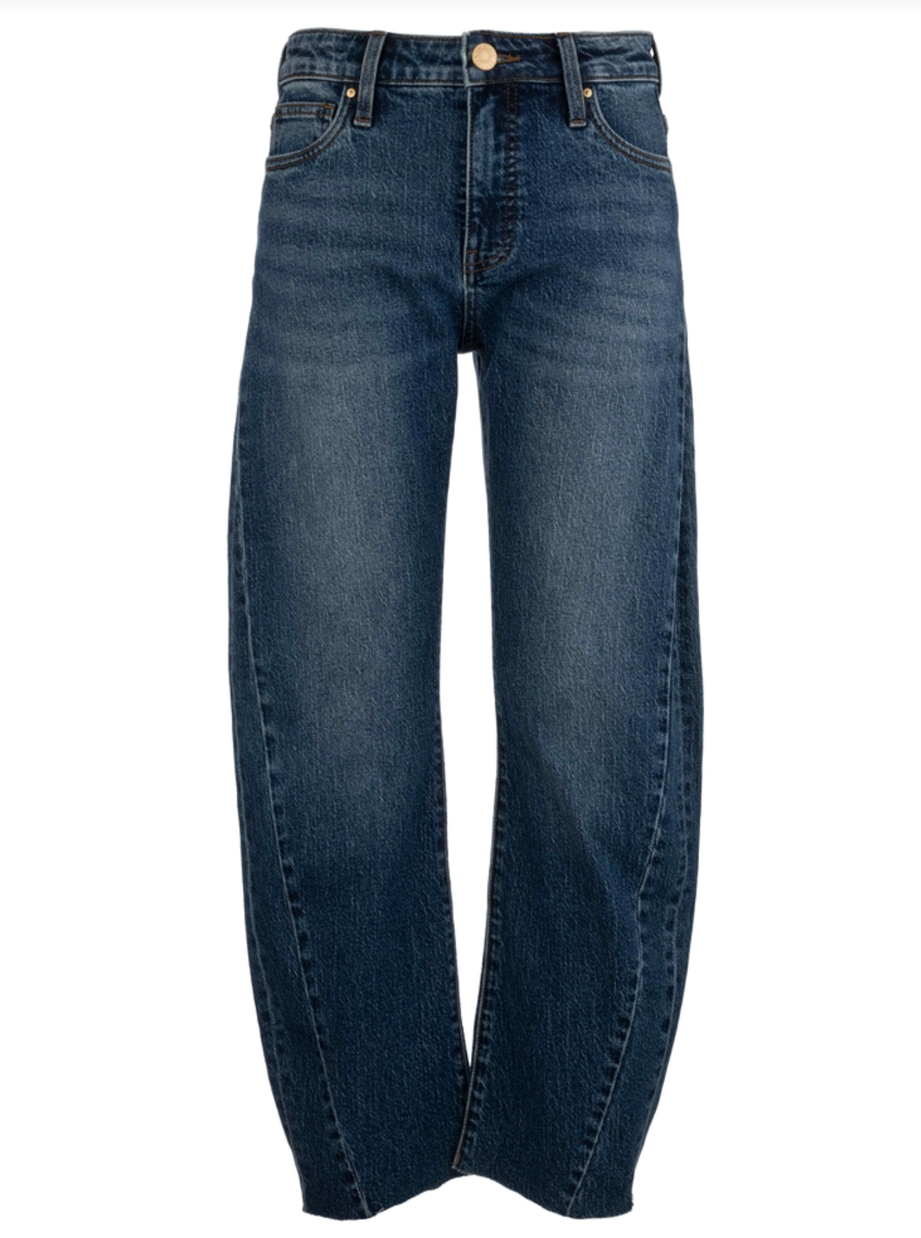 Ashley High Rise Barrel Jean - Moderate