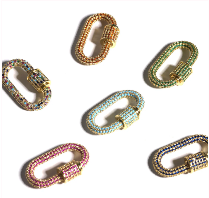 Carabiner Necklace - Emerald