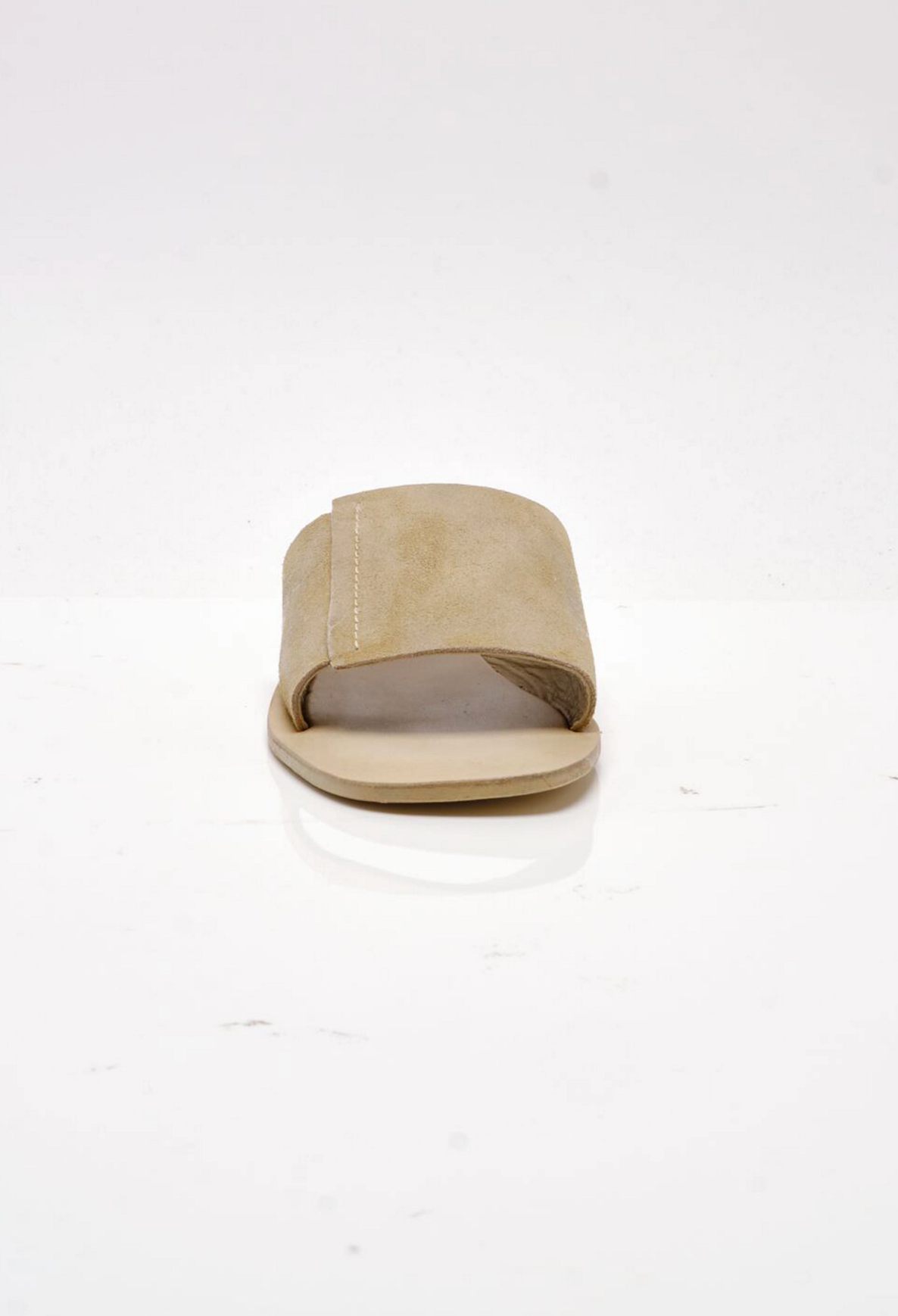 Free People Verona Slide Sandals - Oiled Silt Suede